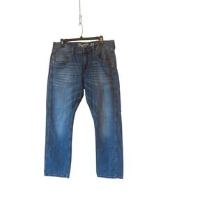 Wrangler Retro Slim Straight Mens Blue Denim Jeans 34x30